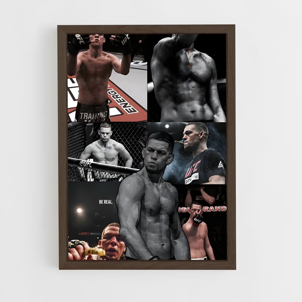 Poster Knockout Diaz – affiche MMA (vue 5)